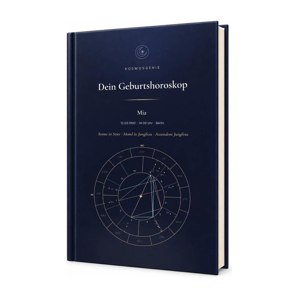 Persönliches Horoskop-Buch mit Sternenhimmel-Cover