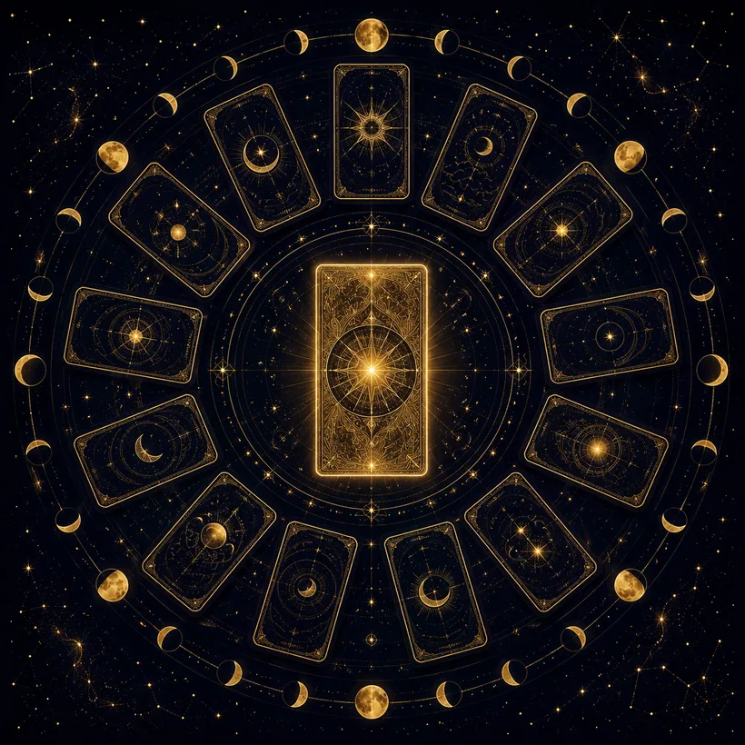 Tarot-Jahreslegung – eine Jahreskarte und zwölf Monatskarten